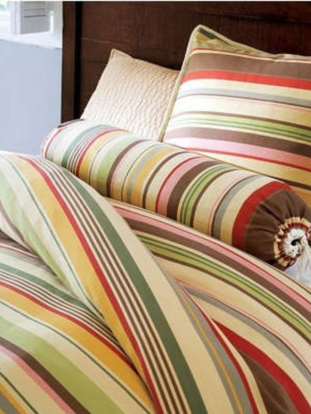 Pottery Barn Duncan Stripe Duvet - King